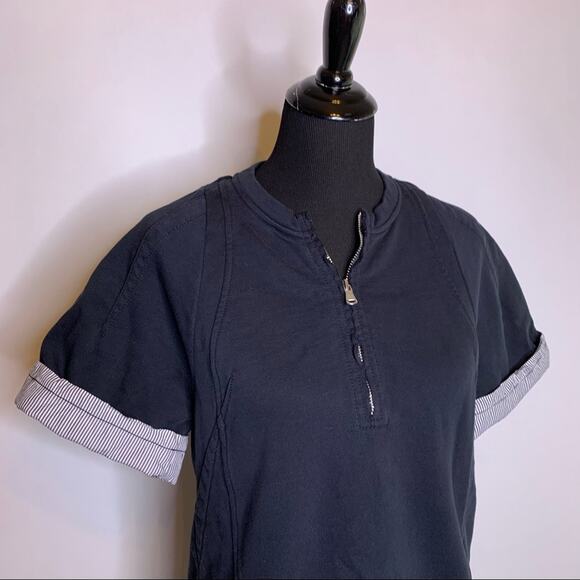 3.1 Phillip Lim black sweatshirt style tunic dress size Extra Small XS - Picture 2 of 14